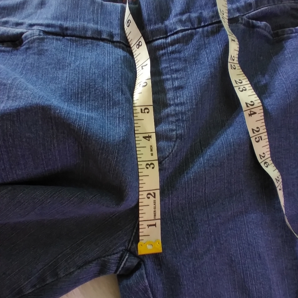 Chic womens petite jean elastic waist size 16p pull om classic - Picture 8 of 10